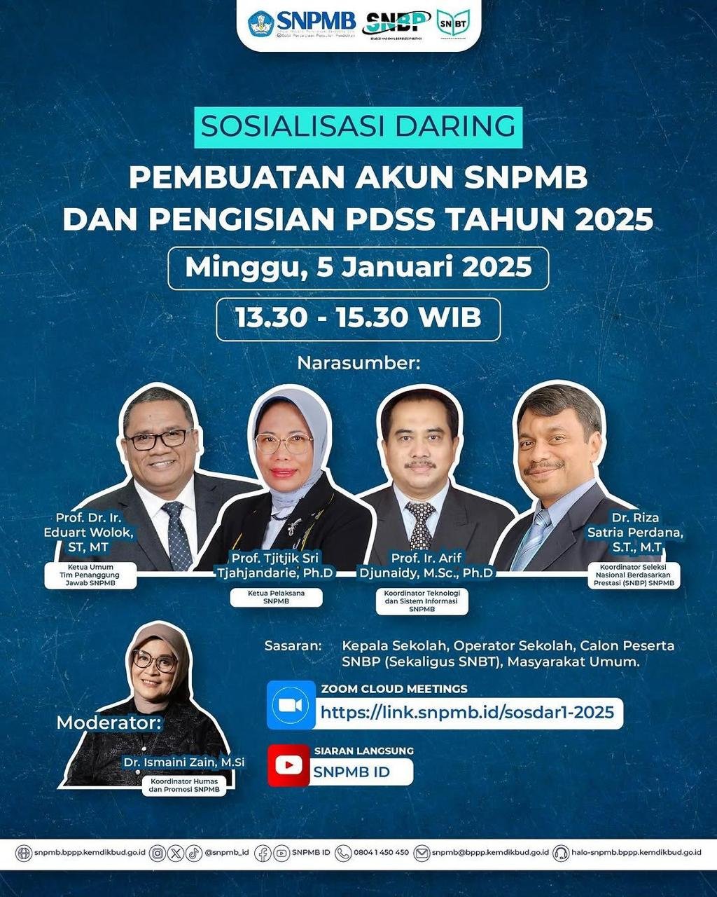 ???? SOSIALISASI DARING: PEMBUATAN AKUN SNPMB & PENGISIAN PDSS 2025